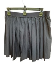 Alo Yoga Varsity Tennis Pickleball Skirt Skort Black size Large Pleated