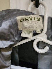 Orvis Men’s Gray Hooded Full Zip Wading Jacket, Size 3XL, Waist-Length