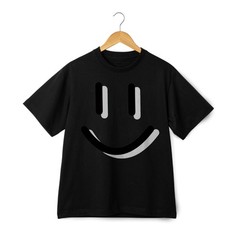Unisex Happy Smile Emoji Graphic Tee-Y2K Style & Coffee Run Daily Wear T-Shirt