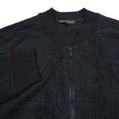 John Varvatos Riggins Bomber Jacket Sweatshirt Mens Large Python Jacquard Black