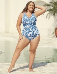 BNWT BloomChic Swimsuit With Skirt 2 Piece Size 18 – 20 New Holiday Plus Size