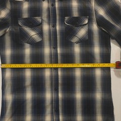 i jeans by Buffalo Men’s L Plaid Woven Long Sleeve Button-Up Shirt Pockets