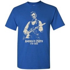 Abraham Lincoln Playing Guitar 4th July T-shirt America’s 250th Birthday Vintage
