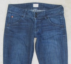 Hudson Signature Bootcut Flap Jeans Women Sz 28 L30.75 Dark Blue-Fit Big Sz 30