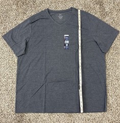 New George 3-PACK Men’s V-Neck T-shirt Tee Moisture Wicking Size 50-52 2XL (G5)
