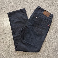 Egara Jeans Mens 36×30 Dark Wash Straight Leg Stretch Denim