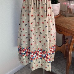 Vintage Jerrie Lurie Floral Prairie Cottagecore Midi Dress sundress 70s Size 12