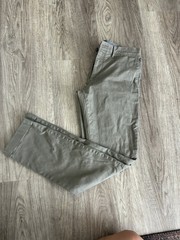 J.CREW Men’s Gray Twill Stretch Chino Pants Slim Tapered Flat Front 30