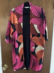NEW Chicos Women’s Travelers Plus Dress Set- Dress And kimino 2 Pc Set