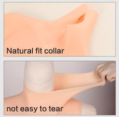 No Oil Silicone Full Bodysuit E Cup Breast Forms Body Suit For Crossdresser US