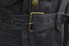 BARBOUR Union Jack Motorcycle Wax A7 Jacket Size Medium 38/40 UK 48/50 Belted