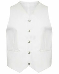 WHITE WITH RHINESTONES Jacket and Vest For Men | chest circumference 34 “to 54