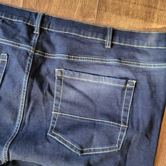 Jacamo Men’s Denim Jeans Waist 50 inches, Leg 27.5 inches Dark Blue Zip Fly Uk
