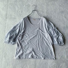 USED POPULAR KAPITAL GAUZE JERSEY RAGLAN BOUFFANT T-SHIRT WITH BALLOON SLEEVES