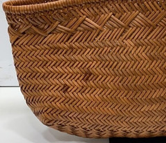 Dragon Diffusion Leather Mesh Totebag Handbag Brown 40x20x5cm Used