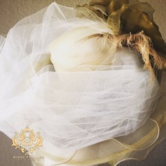 Rose Kentucky Derby Hat Cream Ivory Moss Hues Royal Ascot Del Mar Melbourne Cup