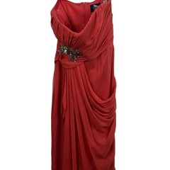 Shoulderless Mermaid Ball Dress with Pleated Layered Front Slit Evening Gown