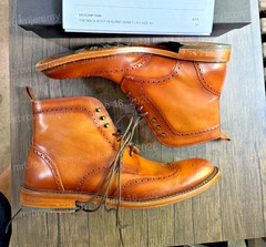 Taft – The Mack Leather Boots – Burnt Honey – Mens Size US 13 EU 46 – Box Incl.