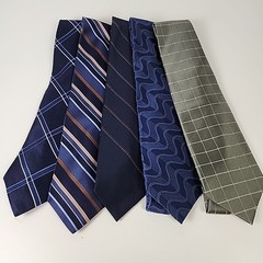 Lot Of 5 Vintage Men’s Silk or Silk Blend Neck Ties Michael Kors Tommy Hilfiger