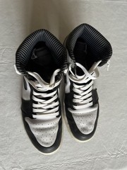 Nike Air Jordan 1 Retro High OG barons Size 9 Black White Grey 555088-014