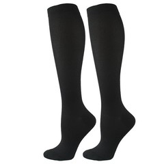 2 Pairs Compression Socks Men Women Varicose Veins Running Travel Sports