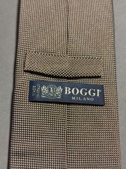 Boggi Milano – Solid Color Silk Jacquard Tie Made in Italy