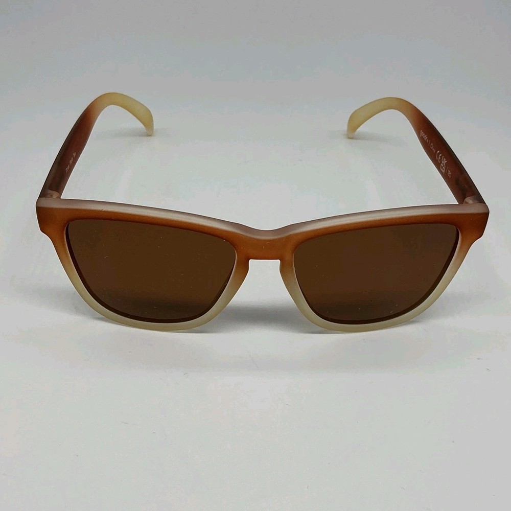 Goodr Sunglasses Three Part Tees – Brown Gradient Frame – Used Running Shades