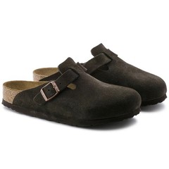 Birkenstock Boston Soft Footbed Suede Leather Mocha Select Size
