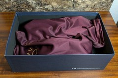 Marco Di Milano Ferrioni Ostrich Bit Loafer Black Cherry Mens Size 8