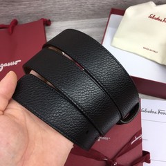 NWT Authentic Ferragamo Belt width 3.5cm/1.37inch Black/Brown Reversible