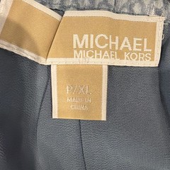 $314 Michael Kors Trousers With Petals Decoration Plus Size P/XL Blue