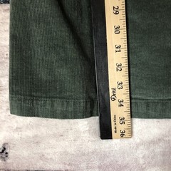 Purnell Workwear Overall Dress 8/29 Green Corduroy Bib Pocket Mini Skirt Y2k New