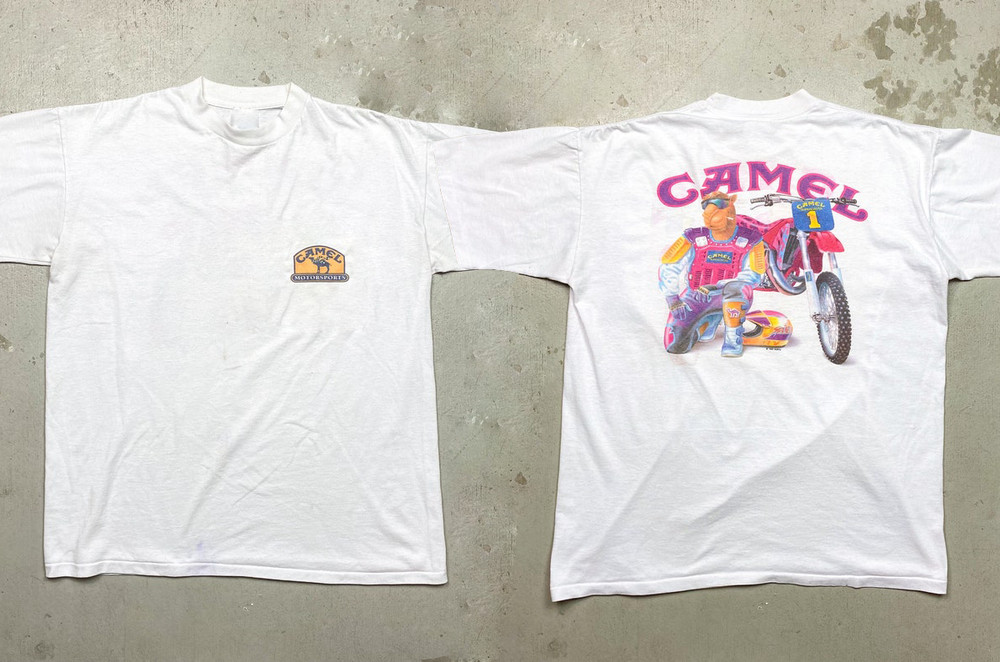 NOS Vintage 1993 Camel Supercross Single Stitch Pocket T-Shirt