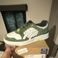ASICS EX89 Omakase Pack White/Green Low Top Men’s Suede Lace Up 1201A963