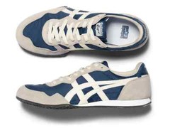 Onitsuka Tiger SERRANO 1183B400 406 MAKO BLUE/CREAM Unisex Leather Shoes