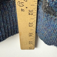 Vtg 80s 90s Megalos Sweater Mens XLT Tall 3D-Knit Biggie USA Coogi-Style Grandpa