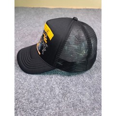 Coney Island Picnic Trucker Hat Mens OSFA Black Grim Reaper Graphic Snapback Cap