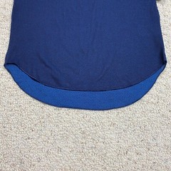 Hanes Shirt sz S Blue Waffle Normcore Basic Everyday Layer Minimalist NEW