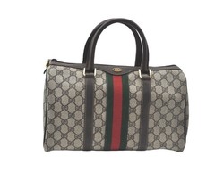 Vintage Gucci Sherry Monogram Boston Bag