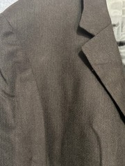 Andrew Fezza Orvis Suit Mens 48L 44×32 Wool Herringbone 2 Piece Jacket Pants