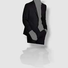 Alfani Men Black Slim-Fit Stretch 2-PC Jacket Pants Suit Size 40R 32W x 32L