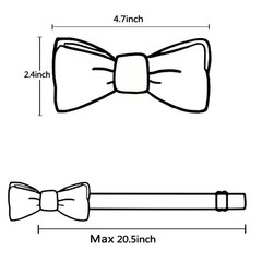 Mens Suspender Pre-Tied Bow Tie Set 1.37 Inch Adjustable Elastic Tuxedo Suit