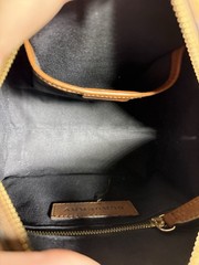 Burberry Plaid Check Small Satchel Top Handle Bag Zip w/ Detachable Strap