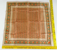 4 Vintage Scarf Acetate Rayon Made In Japan
