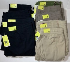 Lightweight RIPSTOP Pants All in Motion Black Brown Khaki Green S – XL ZIP pock