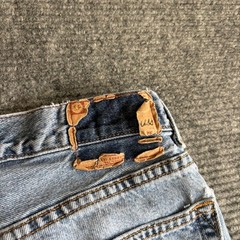 Levi Strauss Signature Mens Regular Fit Light Wash Distressed Jeans W33 L30 C33