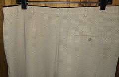 Karen Scott Beige Twill Women’s Straight Dress Pants Pockets Dotted 14 Regular