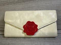Harry Potter Folding LONG Wallet Hogwarts Acceptance Letter w/ Seal Cream White