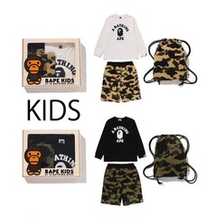 A BATHNIG APE BAPE KIDS 1ST CAMO COLLEGE KIDS GIFT SET 1L70369001 z