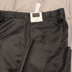 Men covington flat front striped pants 36×29 “New” with tags